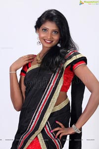 Chamundi in Black Saree