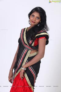 Chamundi in Black Saree