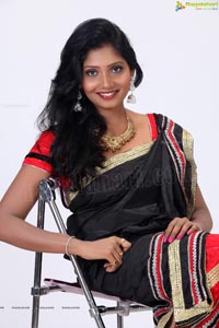 Chamundi in Black Saree