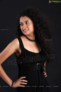 Soumya Sukumar in Black Frock