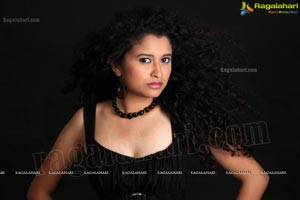 Soumya Sukumar in Black Frock