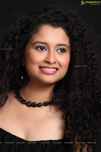 Soumya Sukumar in Black Frock