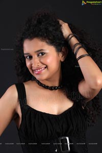 Soumya Sukumar in Black Frock