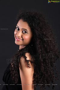 Soumya Sukumar in Black Frock