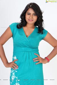 Tanusha in Blue Skirt