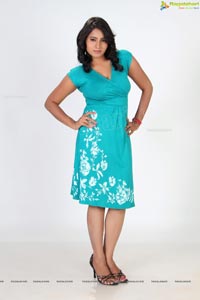 Tanusha in Blue Skirt