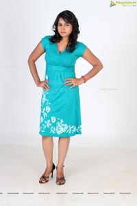 Tanusha in Blue Skirt