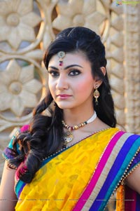 Neelam Upadhyaya in Half Saree