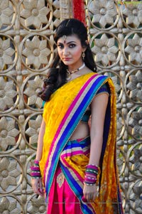 Neelam Upadhyaya in Half Saree