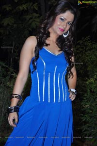 Shilpa Chakravarthy in Blue Dress