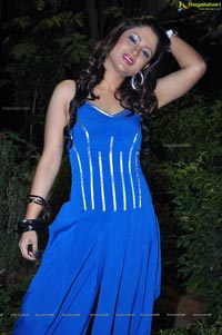 Shilpa Chakravarthy in Blue Dress