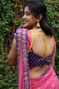 Priya Anduluri in Saree