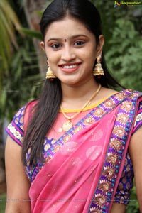 Priya Anduluri in Saree