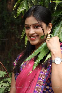 Priya Anduluri in Saree