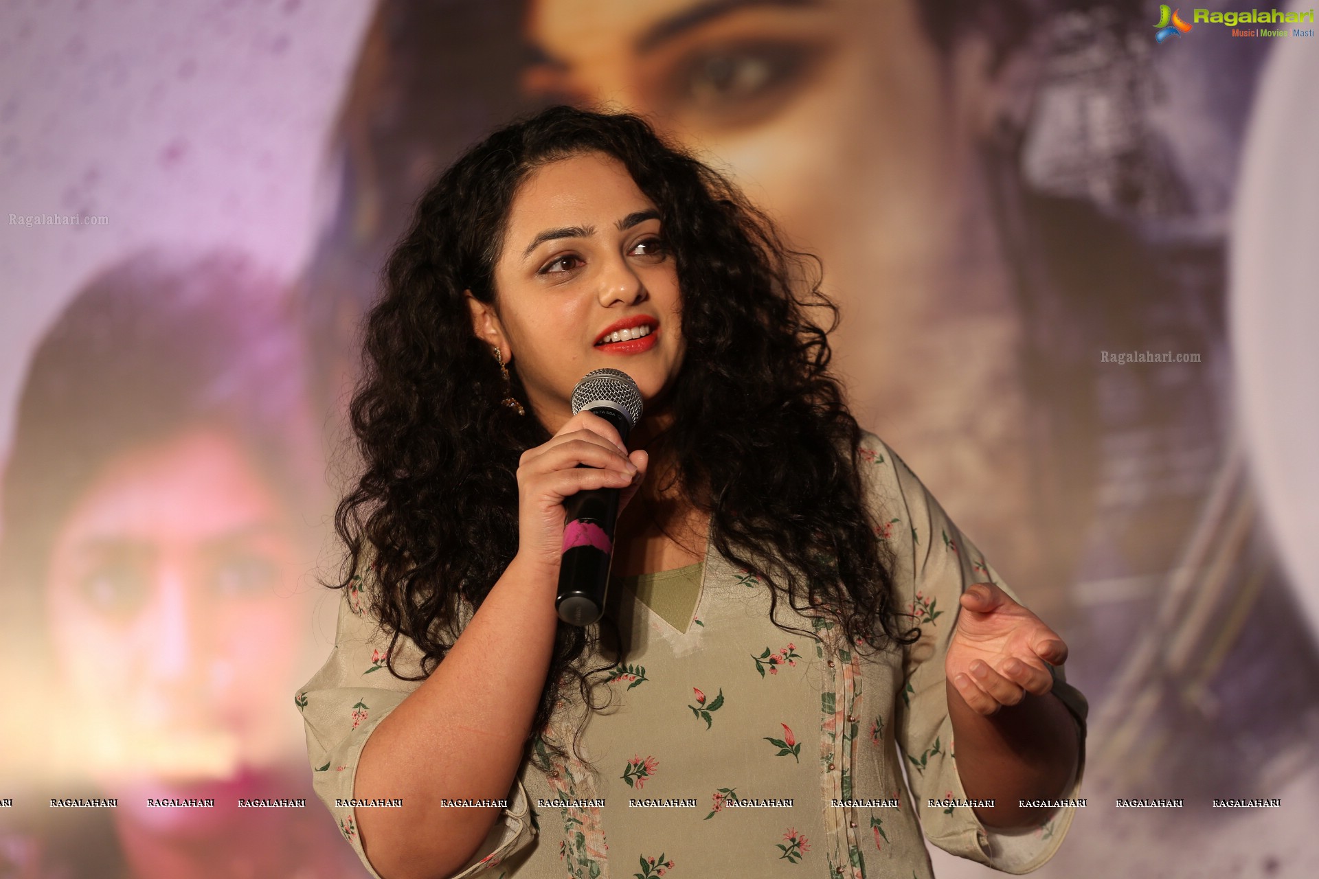 Nithya Menon At Awe Pre-release Event, HD Photo Galler