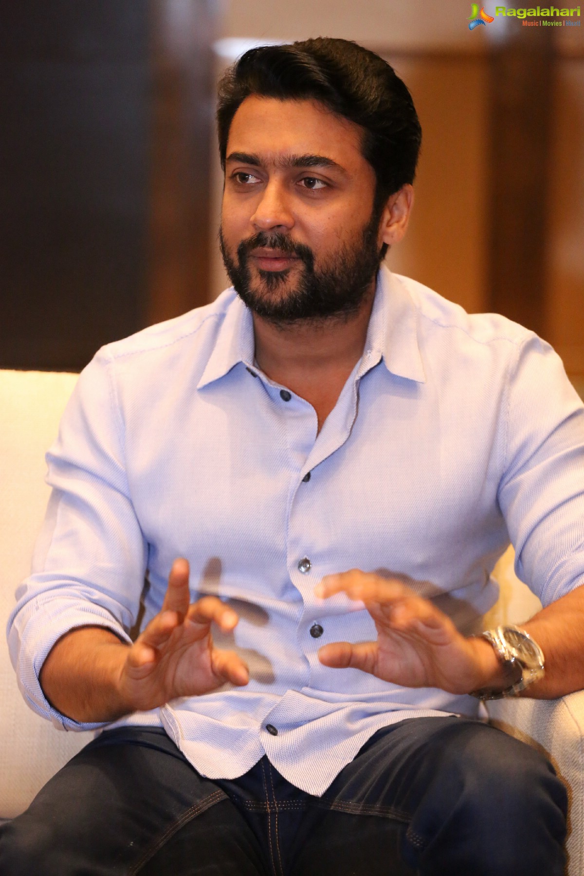 Surya at Gang Interview