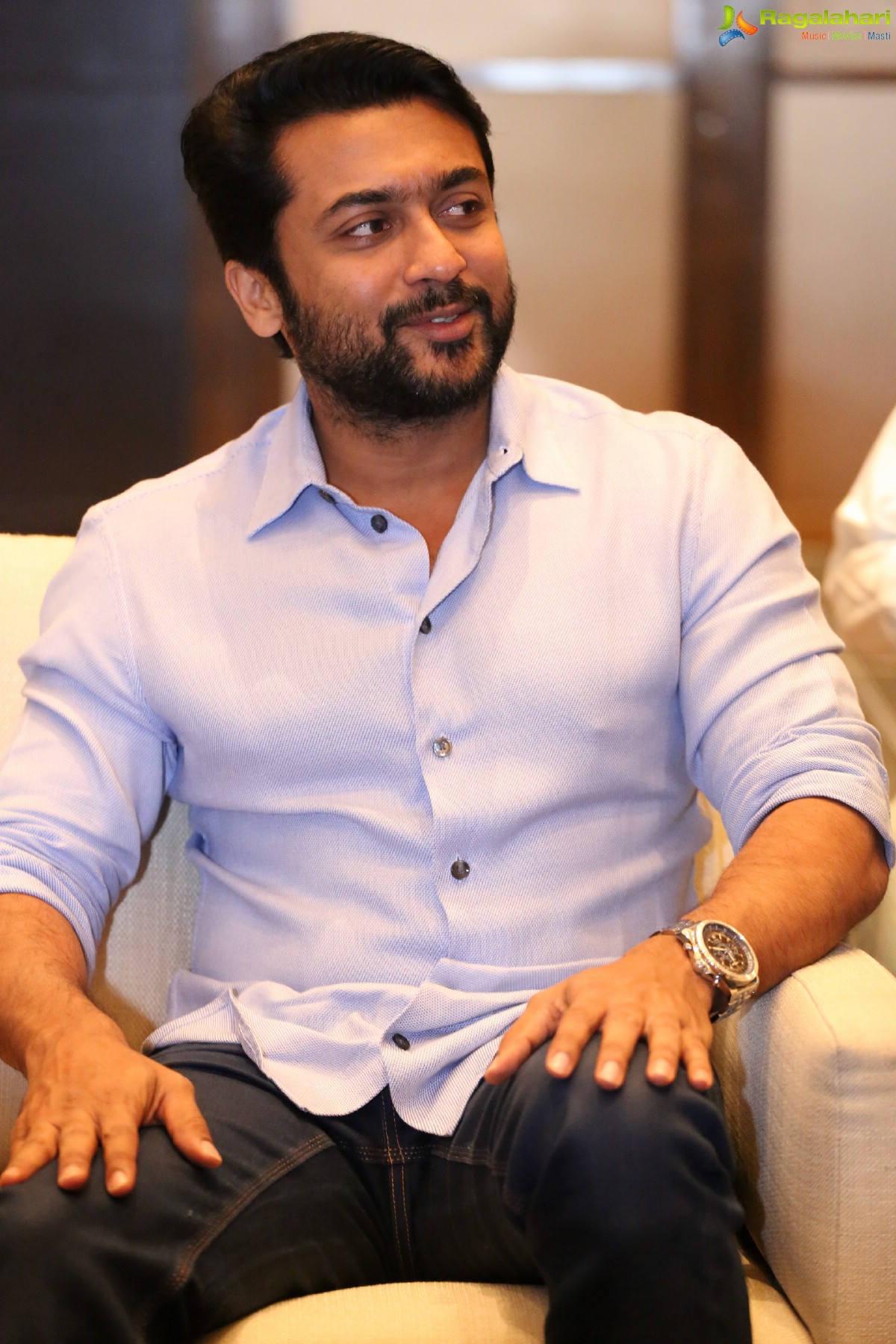 Surya at Gang Interview