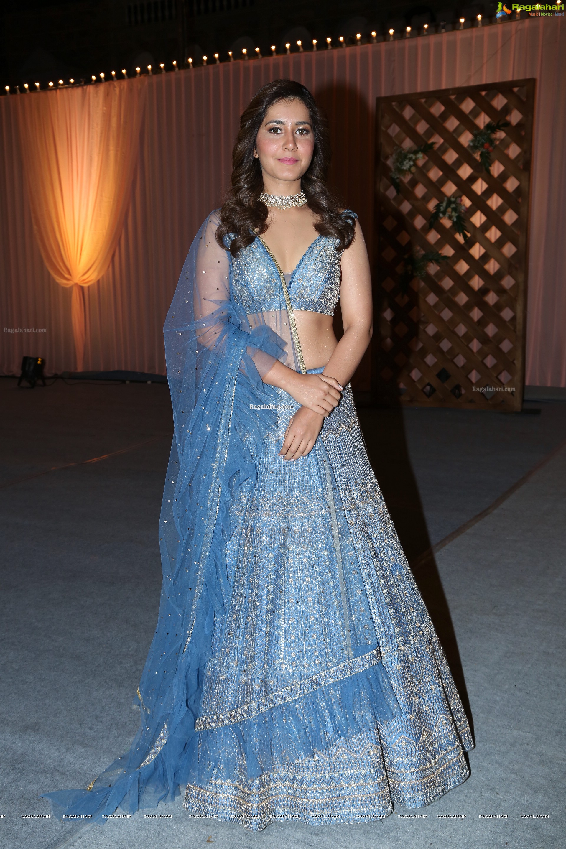 Raashi Khanna Stills At SS Karthikeya's Wedding Reception