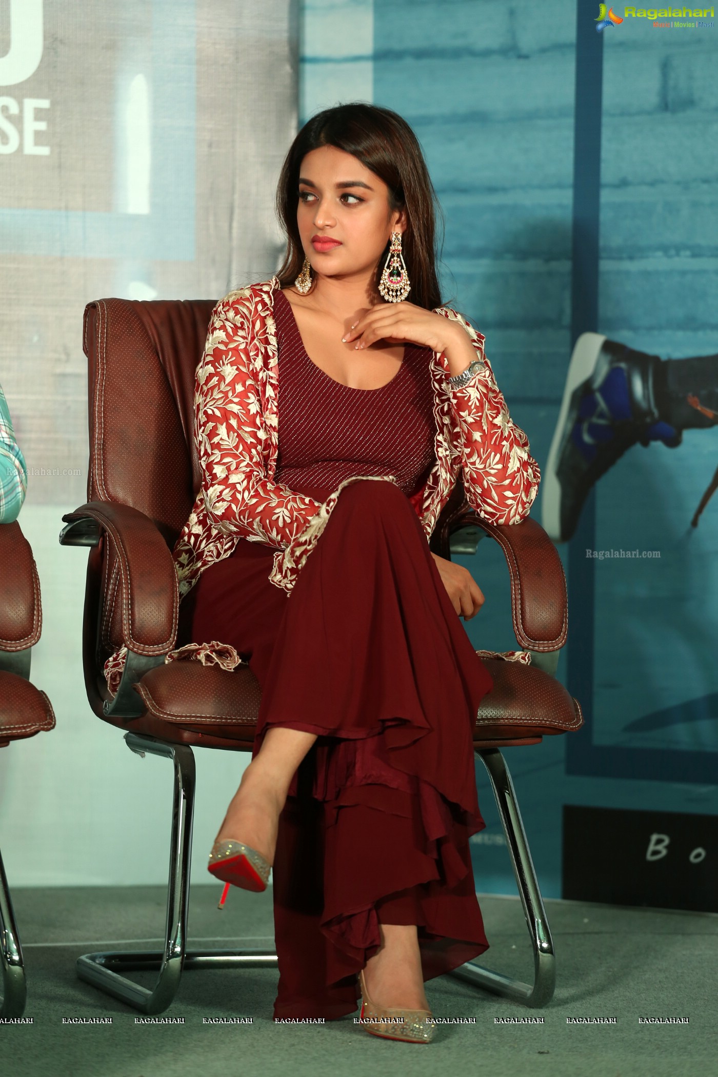 Nidhhi Agerwal (Posters) at Mr. Majnu Pre-Release Press Meet