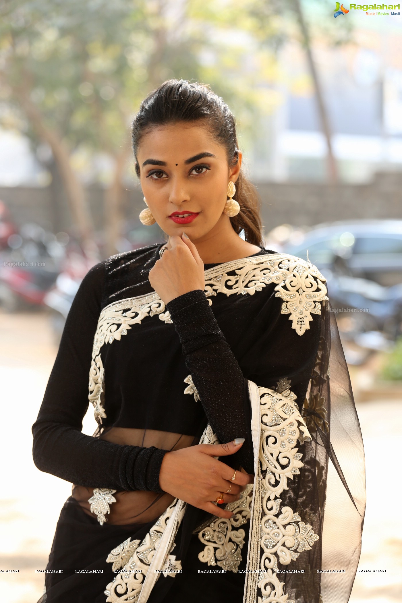 Stefy Patel (Posters) at Ninnu Thalachi First Look Launch Event