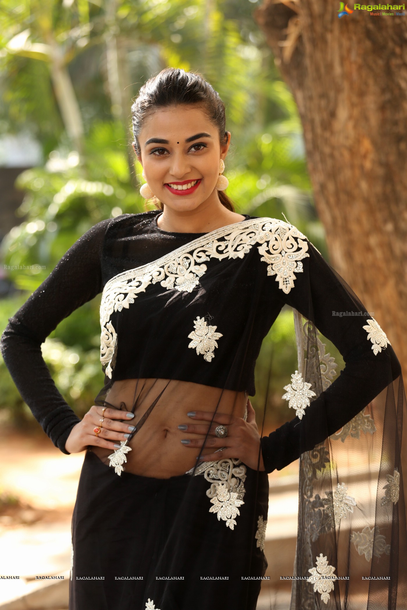 Stefy Patel (Posters) at Ninnu Thalachi First Look Launch Event