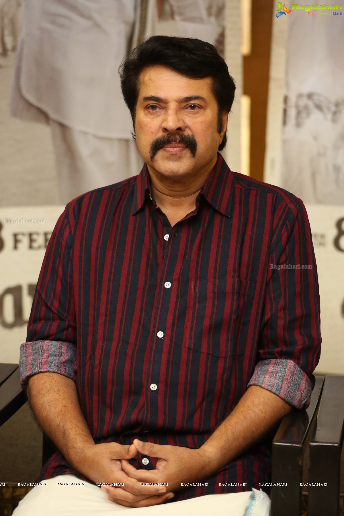 Mammootty at Press Meet On Yatra Movie