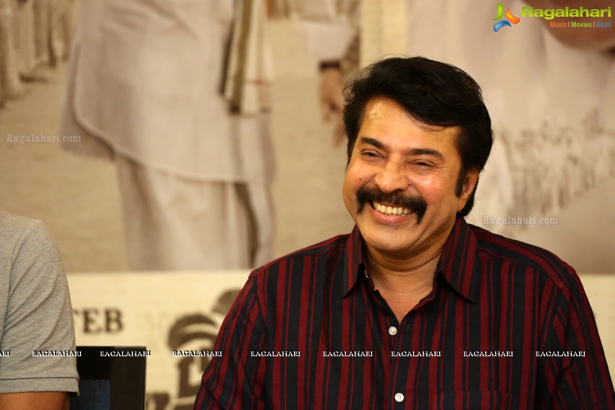 Mammootty at Press Meet On Yatra Movie