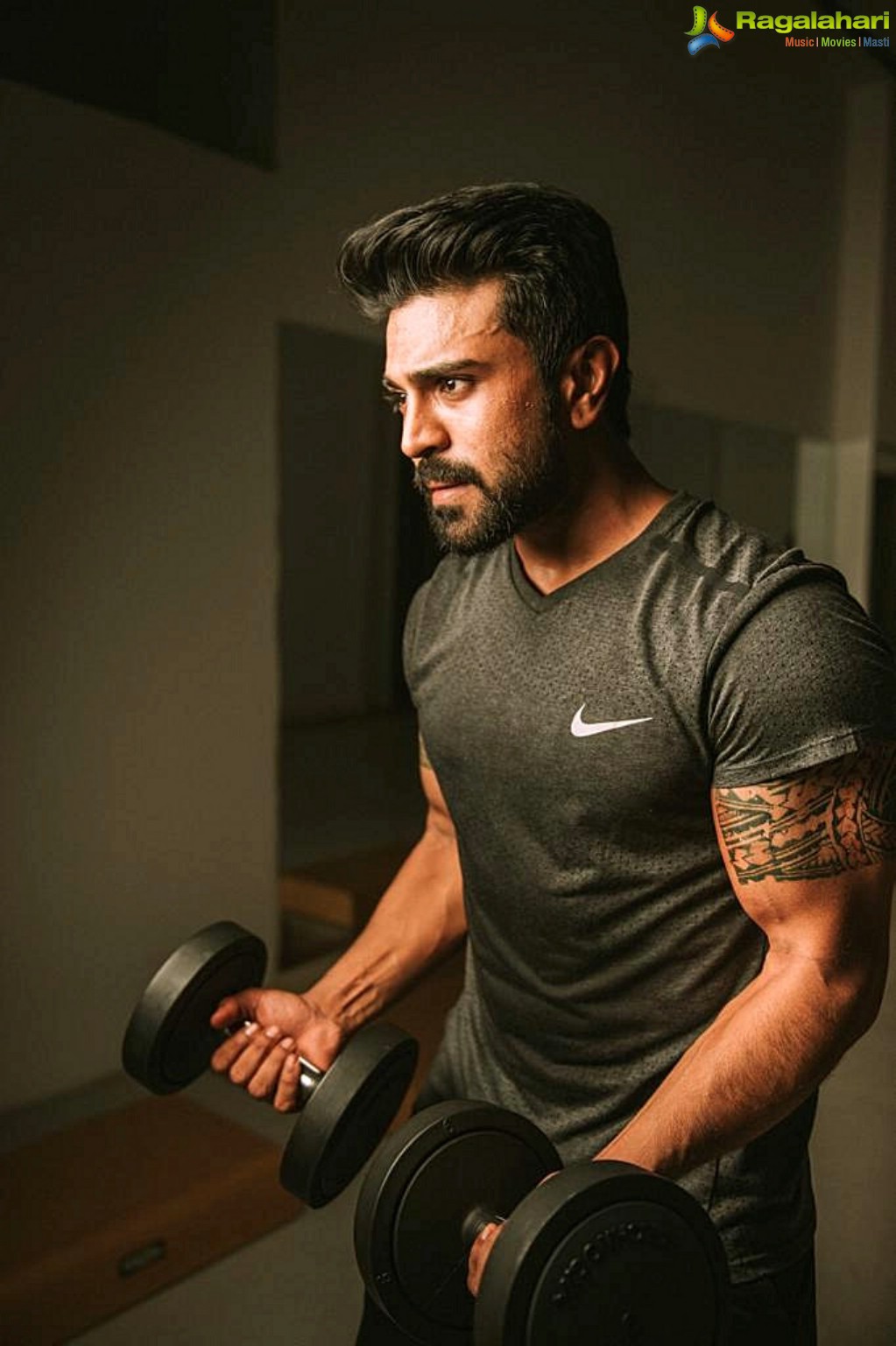 Ram Charan’s Workout At Gym Pics