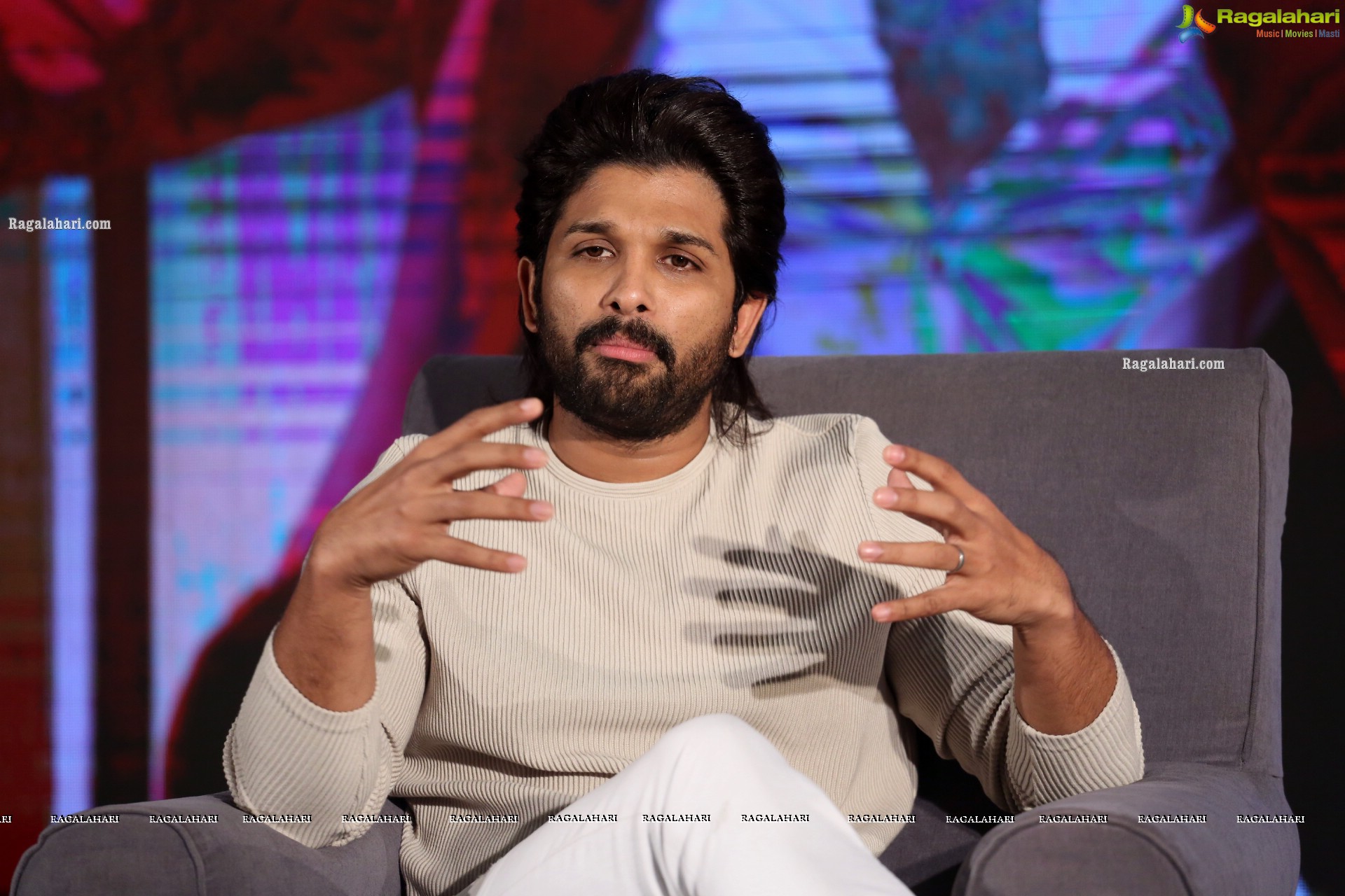 Allu Arjun at Alavaikuntapuramlo Movie Interview - HD Gallery