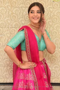 Mehrene Kaur Pirzada at Aswathama Audio Launch