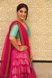 Mehrene Kaur Pirzada at Aswathama Audio Launch