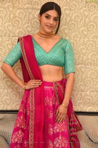 Mehrene Kaur Pirzada at Aswathama Audio Launch