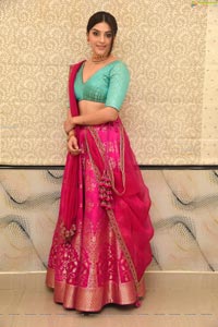 Mehrene Kaur Pirzada at Aswathama Audio Launch