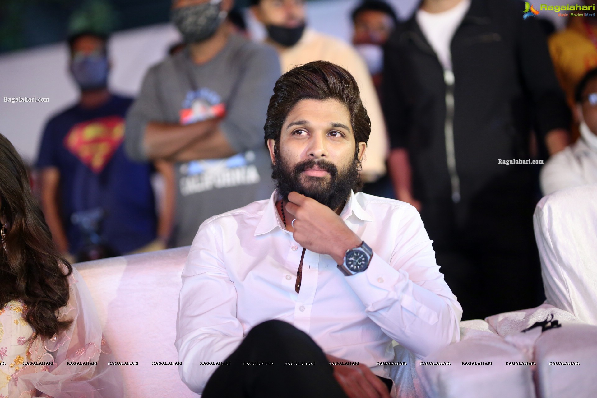 Allu Arjun at Ala Vaikunthapurramuloo Reunion Bash, HD Photo Gallery