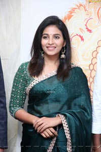 Anjali in Saree at Fortune 99 Homes Branch Office Launch