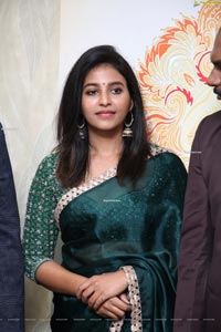 Anjali in Saree at Fortune 99 Homes Branch Office Launch
