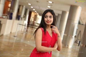 Honey Chowdary in Red Maxi Dress