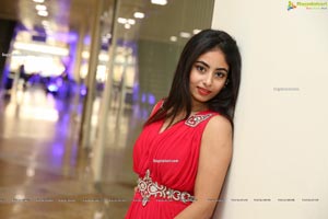 Honey Chowdary in Red Maxi Dress