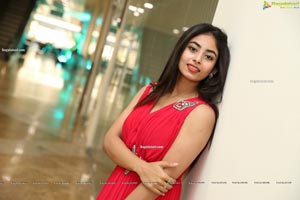 Honey Chowdary in Red Maxi Dress