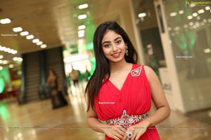 Honey Chowdary in Red Maxi Dress