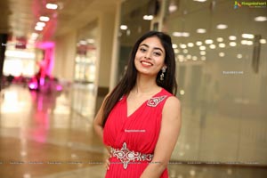 Honey Chowdary in Red Maxi Dress