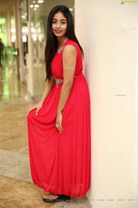 Honey Chowdary in Red Maxi Dress