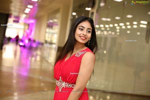 Honey Chowdary in Red Maxi Dress