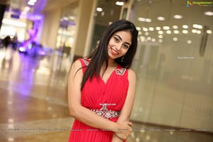 Honey Chowdary in Red Maxi Dress