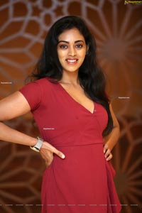 Kamakshi Bhaskarla In Maroon Frill Dress