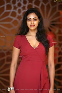 Kamakshi Bhaskarla In Maroon Frill Dress