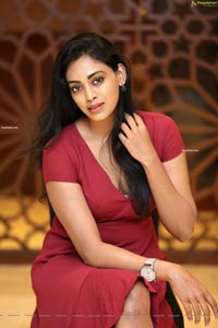 Kamakshi Bhaskarla In Maroon Frill Dress