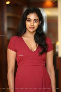 Kamakshi Bhaskarla In Maroon Frill Dress