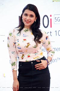 Mannara Chopra at Xiaomi Mi 10i Smartphone Launch