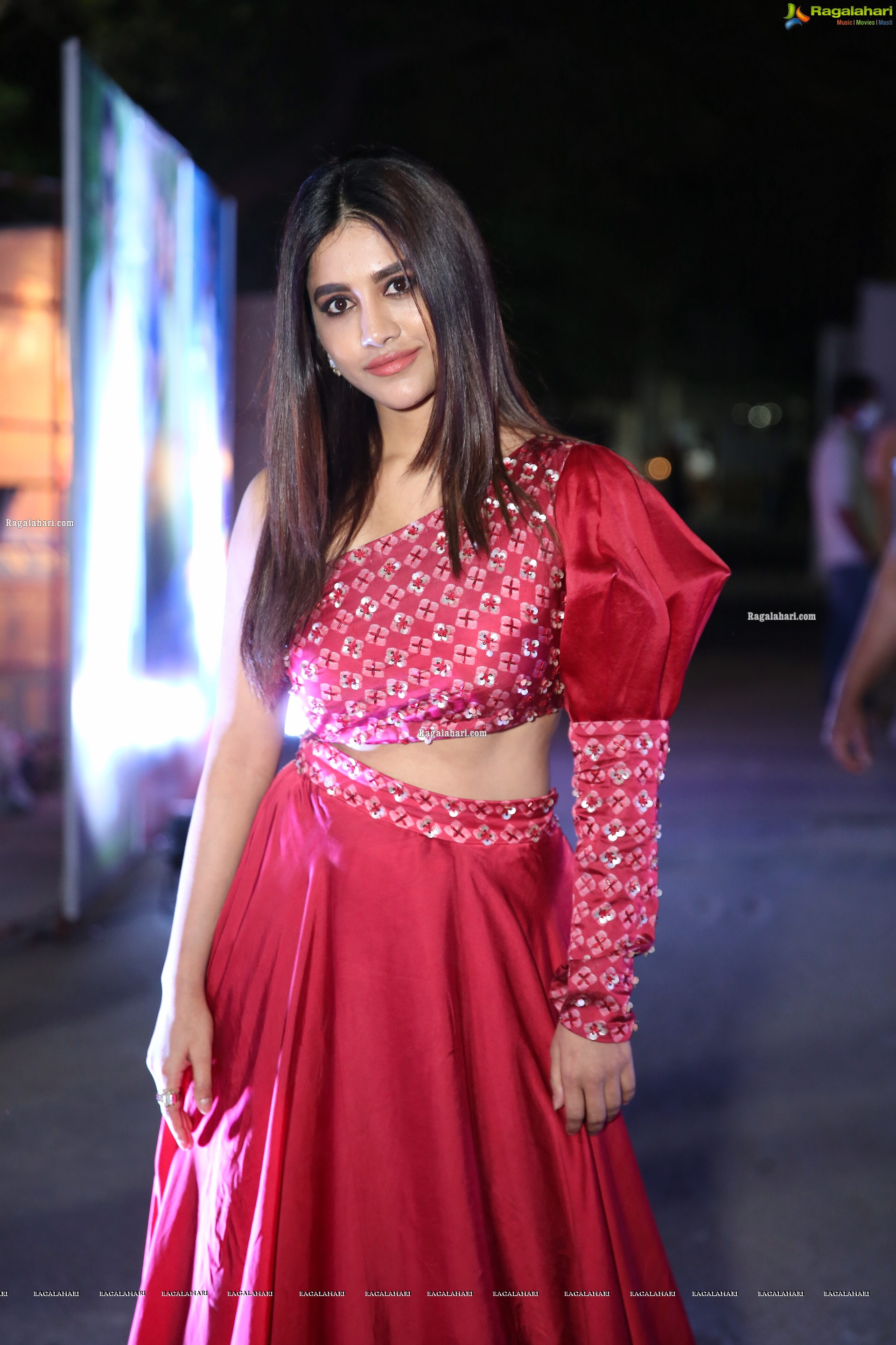 Nabha Natesh at Alludu Adhurs Movie Pre-Release Event, HD Photo Gallery